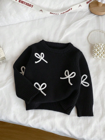 Kids bow sweater