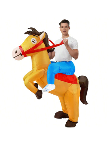 Inflatable horse costume