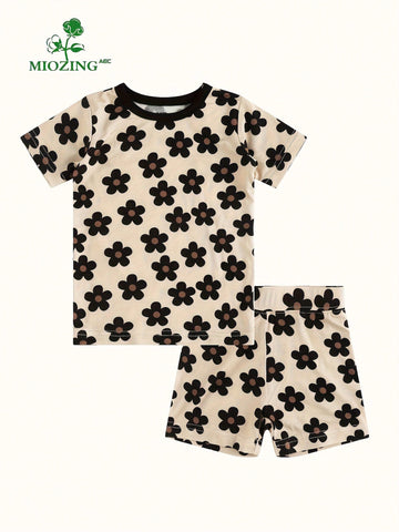 Floral bamboo pjs set