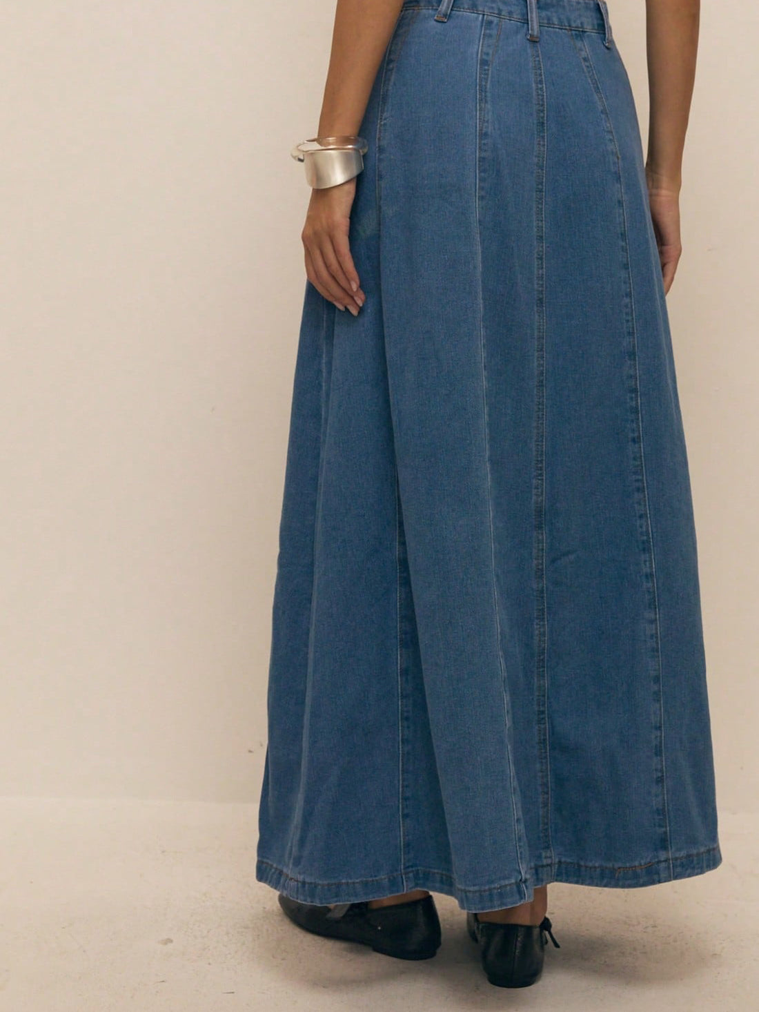 Denim a line skirt