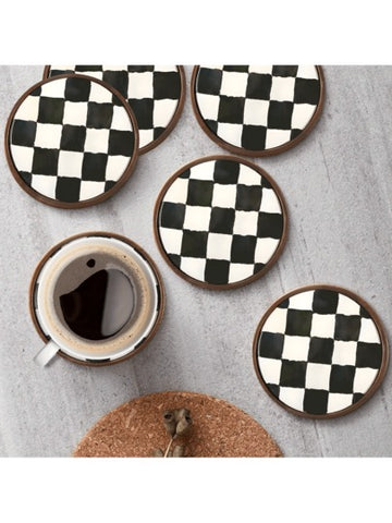 Checkered coasters