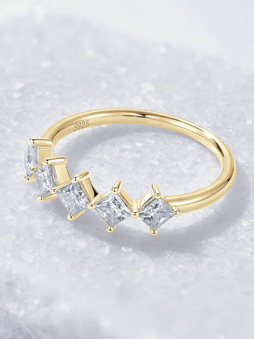 925 silver Moissanite ring