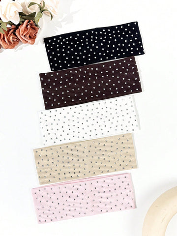 5 pc rhinestone headbands