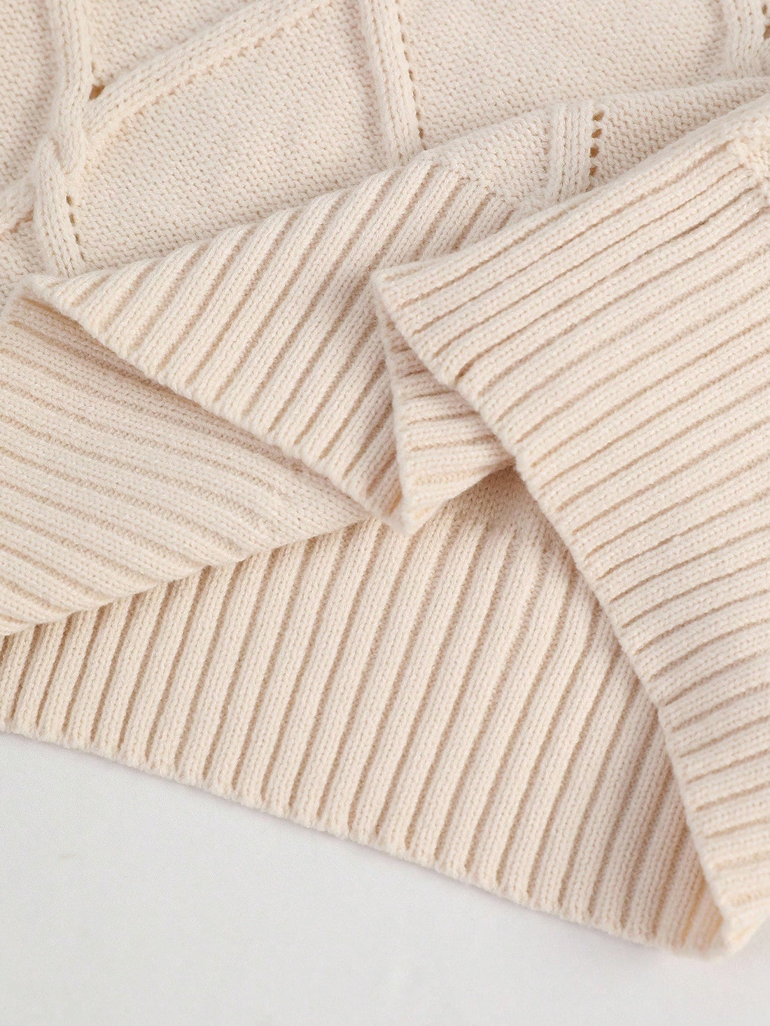 Maternity cream sweater