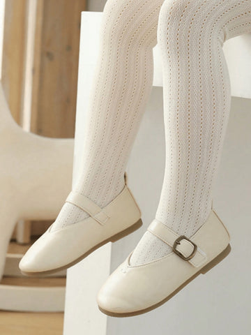 Girls cream tights
