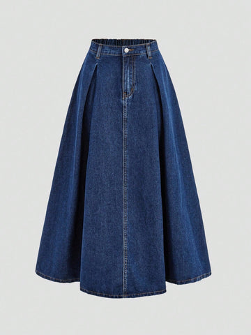 Teen girl denim skirt