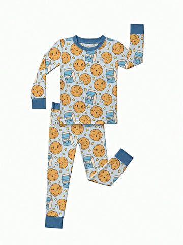 Milk and cookies bamboo pjs set