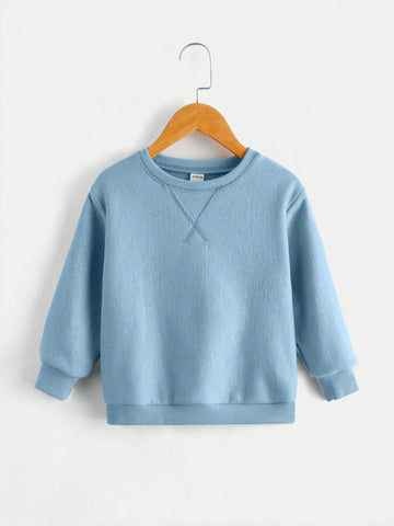 Young Boy blue crewneck