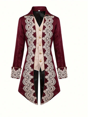 Men king medieval costume