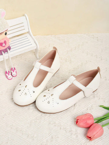 White Mary Jane flats