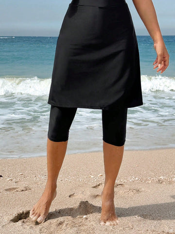Women’s swim skirt black- short