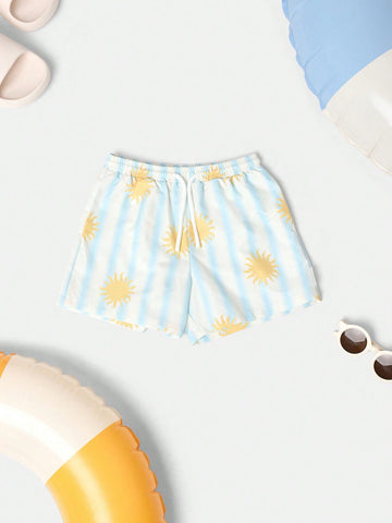 Boys sun print swim shorts
