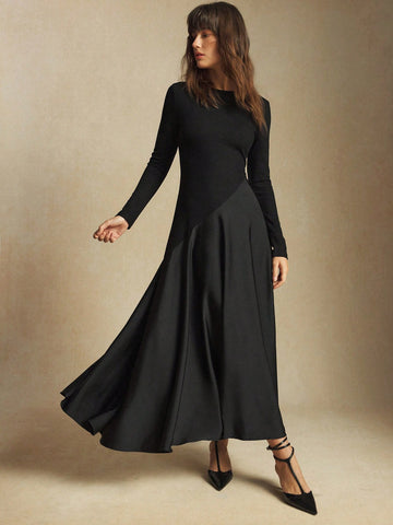 Black asymmetrical dress