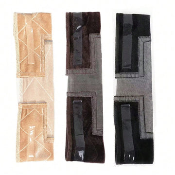 Non slip silicone and velvet wig grip