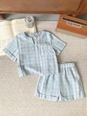 Boys linen summer set