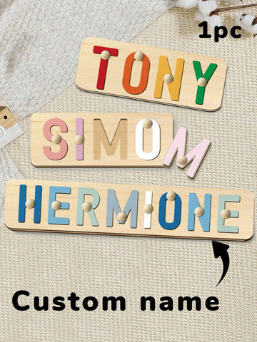 Personalized wooden name puzzle
