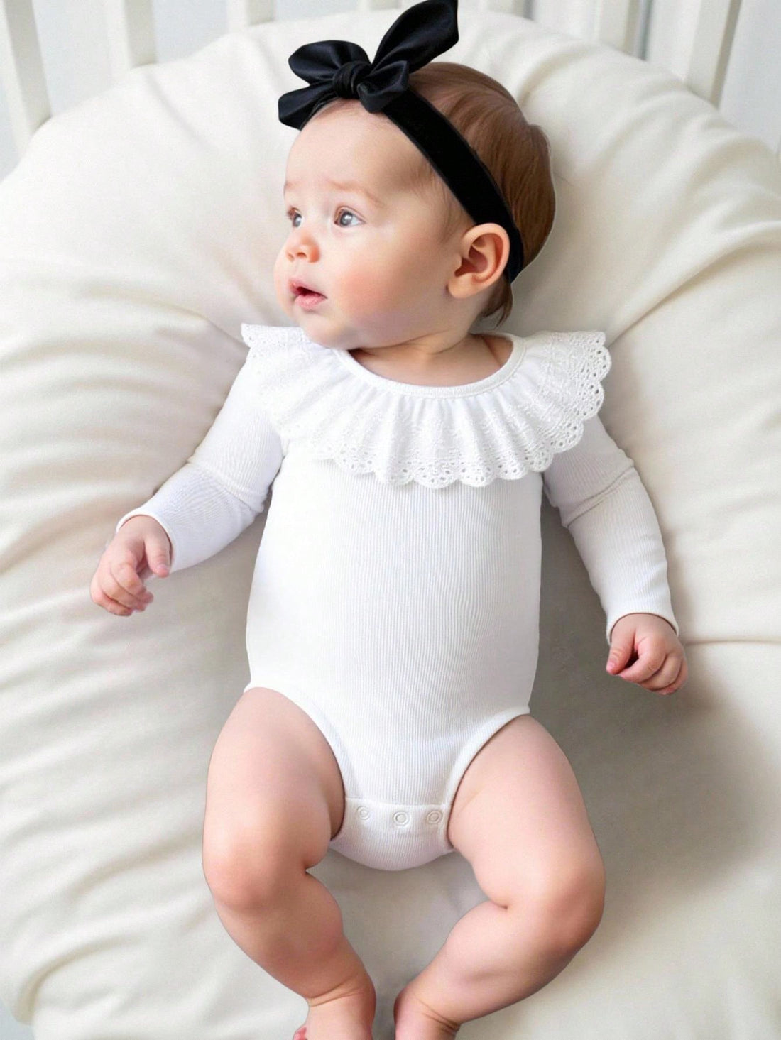 Baby girl ruffle onesie
