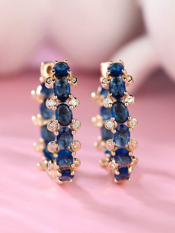 Gold plated CZ earrings