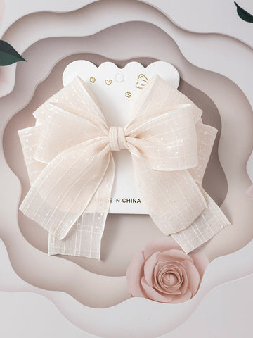 Toddler girl bow hair clip