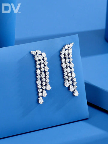 Luxury cubic zirconia earrings