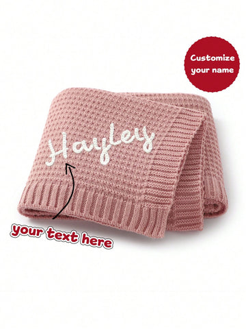 Customized knit blanket