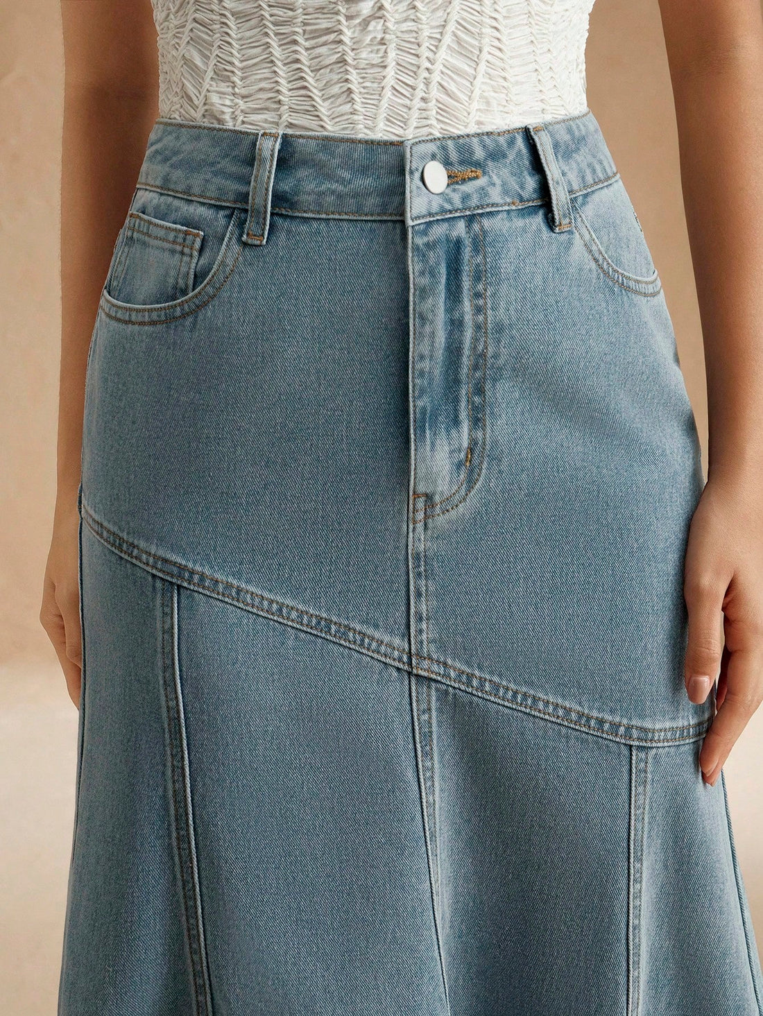 Blue Denim maxi skirt