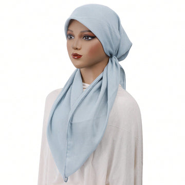 Blue Pretied scarf