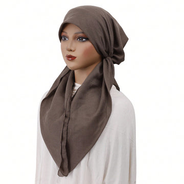 Brown Pretied scarf