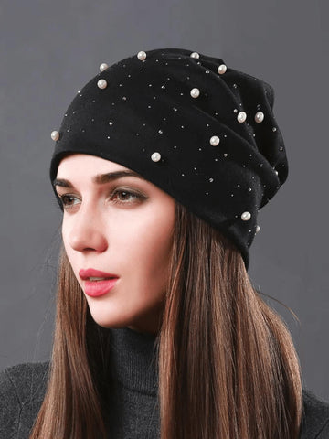 Black pearl beanie