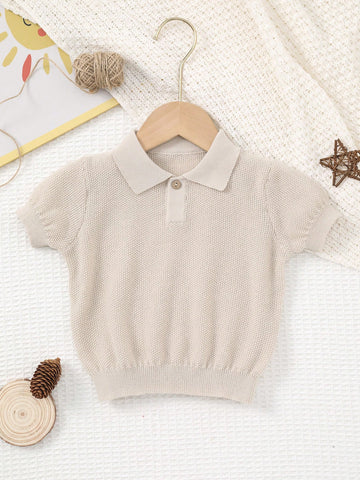 knit taupe shirt
