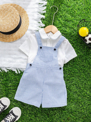 Pinstripes romper set