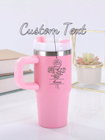 Custom Tumbler with straw