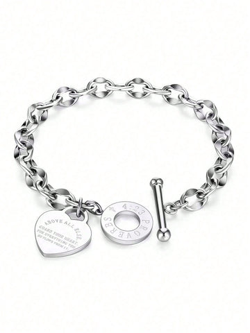 Adjustable stainless steel bracelet