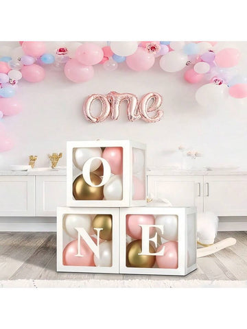 3 pc bday decorations letter cubes