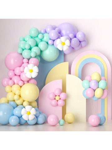 135 pc pastel balloon arch