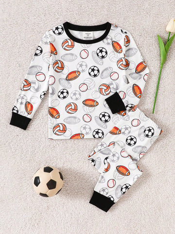 Young boy snug fit pajamas