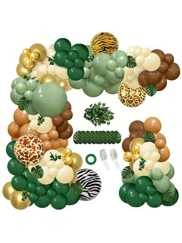 142 pc jungle balloons arch kit