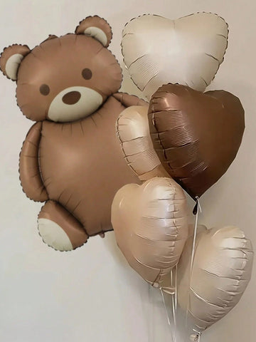 6 teddy balloon kit
