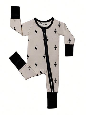 Bamboo fiber lightning zip up pjs