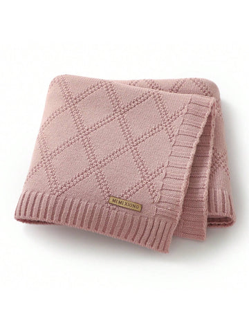 Pink knit blanket