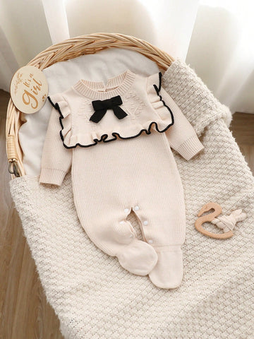 Baby knit footie