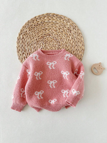 Baby girl bow sweater