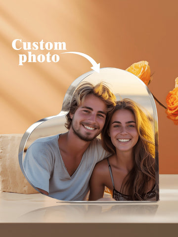 Personalized Acrylic heart shaped plaque
