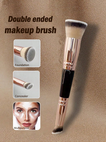 Double head makeup brush