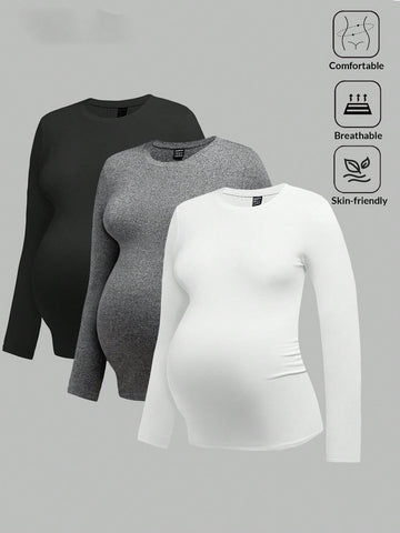 3 pc maternity long sleeve shirts
