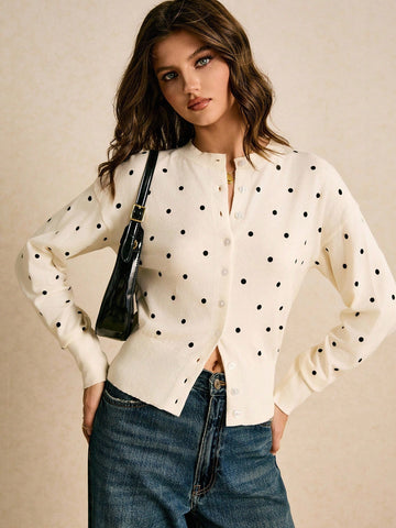 Polka Dot Cardigan