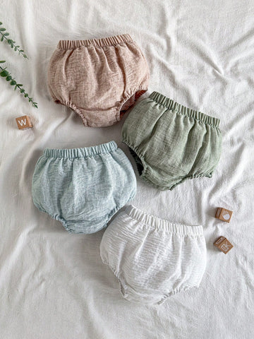 4pcs Baby Boy Four Sets Of Summer Shorts