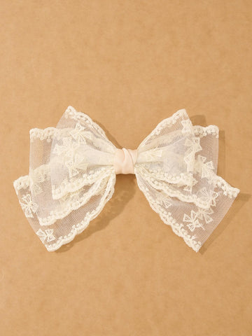Lace Bow Clip
