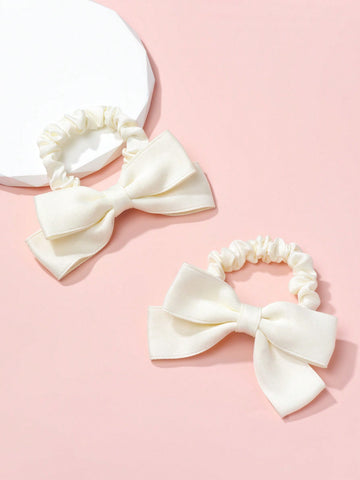 2pcs Cute Bowknot Hair Scrunchies