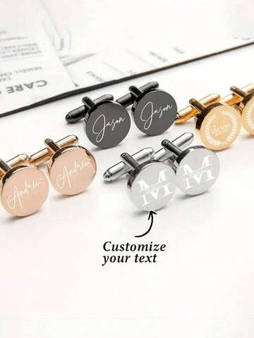 Stainless Steel Personalized Cufflinks